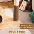 thumbnail image 2 of 38" Modern Cat Tree Tower for Indoor Cats, Solid Wood Cat Furniture with Handwoven Rattan Basket Bed & Cave, Capsule Nest, Sisal Scratching Posts and Self-Groomer, Space-Saving Cat Condo, 2 of 9