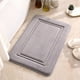 thumbnail image 1 of Alfombras de baño de espuma viscoelástica con rayas gruesas, suaves y absorbentes de terciopelo, base antideslizante, lavables a máquina, decoración para el baño., 1 of 7