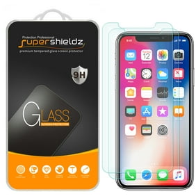 [2-Pack] Supershieldz Apple iPhone X Tempered Glass Screen Protector, Anti-Scratch, Anti-Fingerprint, Bubble Free