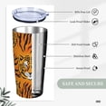 thumbnail image 5 of KLL Tiger Stainless Steel Vacuum Insulated Coffee Cup 20 oz Lids and Straws,Insulated Travel Mug Water Cup with Leak-Proof Straw Lid & Flip Lid, 5 of 8