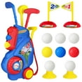 thumbnail image 1 of Set de golf Jovizo para niños y niñas de 2 a 5 años con carrito de golf, 1 of 9