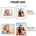 thumbnail image 6 of decorUhome 11x14 Matted to 8x10 Picture Frame, Photo Frame for Gallery Wall or Tabletop Display, Pink, 6 of 10