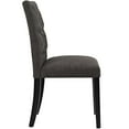 thumbnail image 3 of Modern Contemporary Urban Design Kitchen Room Dining Chair, Brown, Fabric, 3 of 4