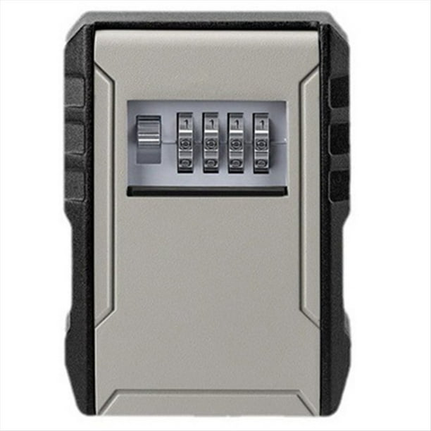 Caja de Seguridad para Llaves de Coche con Diseño de Espacio Grande, Color Gris, para Instalación de Caja de Seguridad en Casa y Apartamento