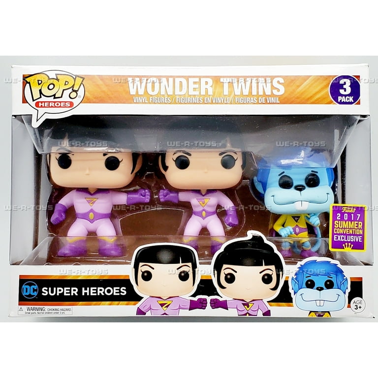 DC Super Hero Funko Pop! Heroes Wonder Twins 3-Pack Vinyl Figure