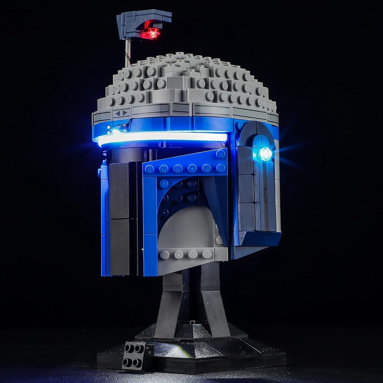 LED Lighting Kit Suit for Lego-75408 Space Wars Jango Fett Helmet Building Blocks Model (Building Set NOT Included)