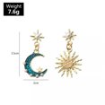 thumbnail image 3 of QQTDFG 925 Silver Sun Moon Star Dangle Drop Earrings Women Wedding Party Jewelry Gifts-#1, 3 of 3