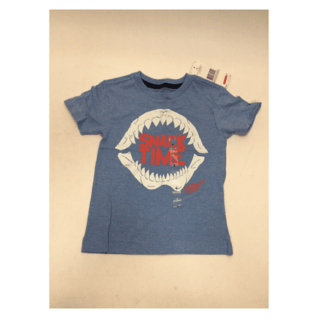 Tommy Hilfiger Boys Graphic T-Shirt, Snack Time, Placid Blue, Size 4