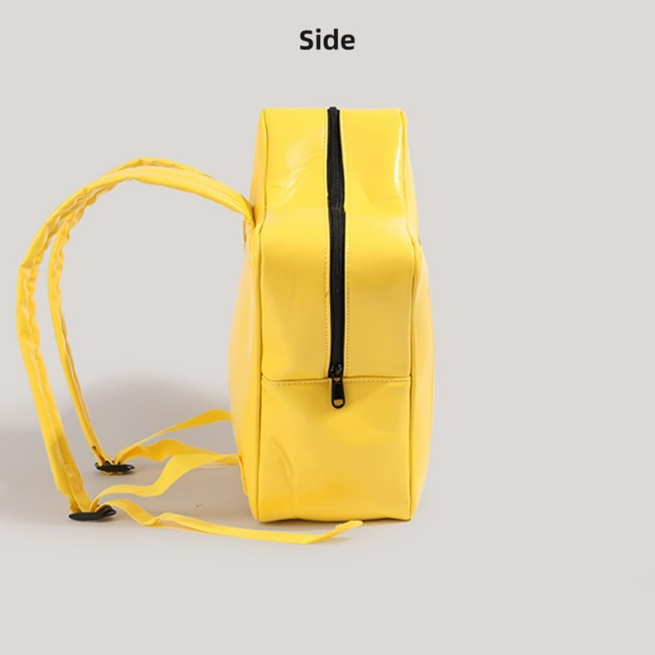 Yellow Star Kawaii Backpack PU Leather Ita Bag Backpack Y2k Shoulder Bag Aesthetic Cute Backpack