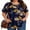 F-Navy Blue and Yellow, variant on KOITHOT Womens Plus Size Tops Short Sleeve Shirts Tunic Tops for Women Crew Neck Casual Loose Blouses