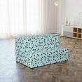 thumbnail image 4 of Cherry Foldable Mattress, Fruit on Nostalgic Dots, 74.8" x 39.4", Vermilion Seafoam White, by Ambesonne, 4 of 6