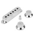 thumbnail image 3 of Miangastore 7pcs Silver Guitar Pickup Cover and Knobs Switch Tip Set (Chrome), 3 of 8