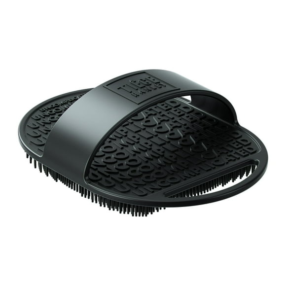 Tiege Hanley Silicone Body Scrubber for Use in Shower - Premium Handheld Shower Brush for Nourishing, Cleaning & Exfoliating Your Skin, Body & Face - Lather Boosting Bristles with
