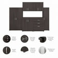 thumbnail image 3 of Universal 6 Piece Laundry Room Storage Set in Storm Gray - Engineered Wood, 3 of 4