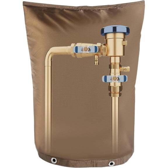 Szbaoan Water Pipe Insulation Cover 24x24 Inches 6 Layer Fabric For Winter Protection Of Outdoor Sprinkler Backflow Preventer Well Pump Freeze Proof Coated