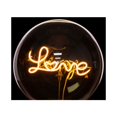 thumbnail image 5 of Ampoule LED E27 Filament G125 LOVE-3W-E27-220V-Ampoule Simple Ambre, 5 of 5