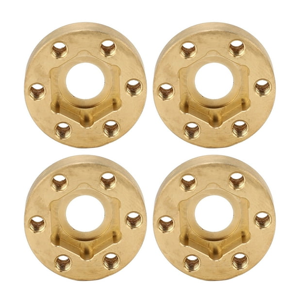 Adaptador de cubo hexagonal de rueda Jadeshay 4PCS RC Wheel Hex color Oro