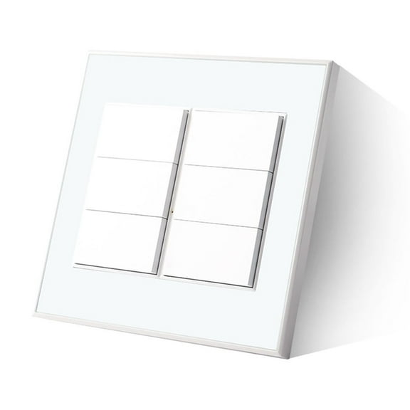 6 Gangs Wall Light Switch Smart Push Button Interrupter Home Control Timer ,Easy to Installation