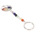 thumbnail image 5 of Fyearfly Llavero del árbol De La Vida, 7 Chakras Curativos De Cristal Sintético, Piedra Caída, Piedras Preciosas Naturales, Llavero De Coche, Llavero Curativo Reiki para Bolso, Mochila, 5 of 5