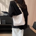 thumbnail image 4 of Bolso de cubo para mujer Bolso de satchel con patrón de cocodrilos Bolso diario al aire libre (Blanco), 4 of 6