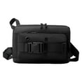 thumbnail image 1 of Bolso de pecho para hombre, bolso cruzado, riñonera, bolso de hombro para gimnasio, caminar, viajar Negro jinwen Bolsa de pecho, 1 of 8