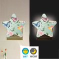 thumbnail image 4 of Star Shaped Energy Saving Night Light Living Room Night Light, Bedroom Night Light, Corridor Night Light, Study Night Light Green Flowers and Butterflies, 4 of 6