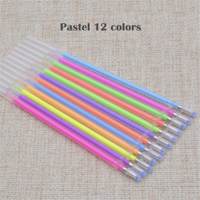 Recambios de 12 colores para rotuladores de gel de acuarela Lulshou Office School, 5 ml
