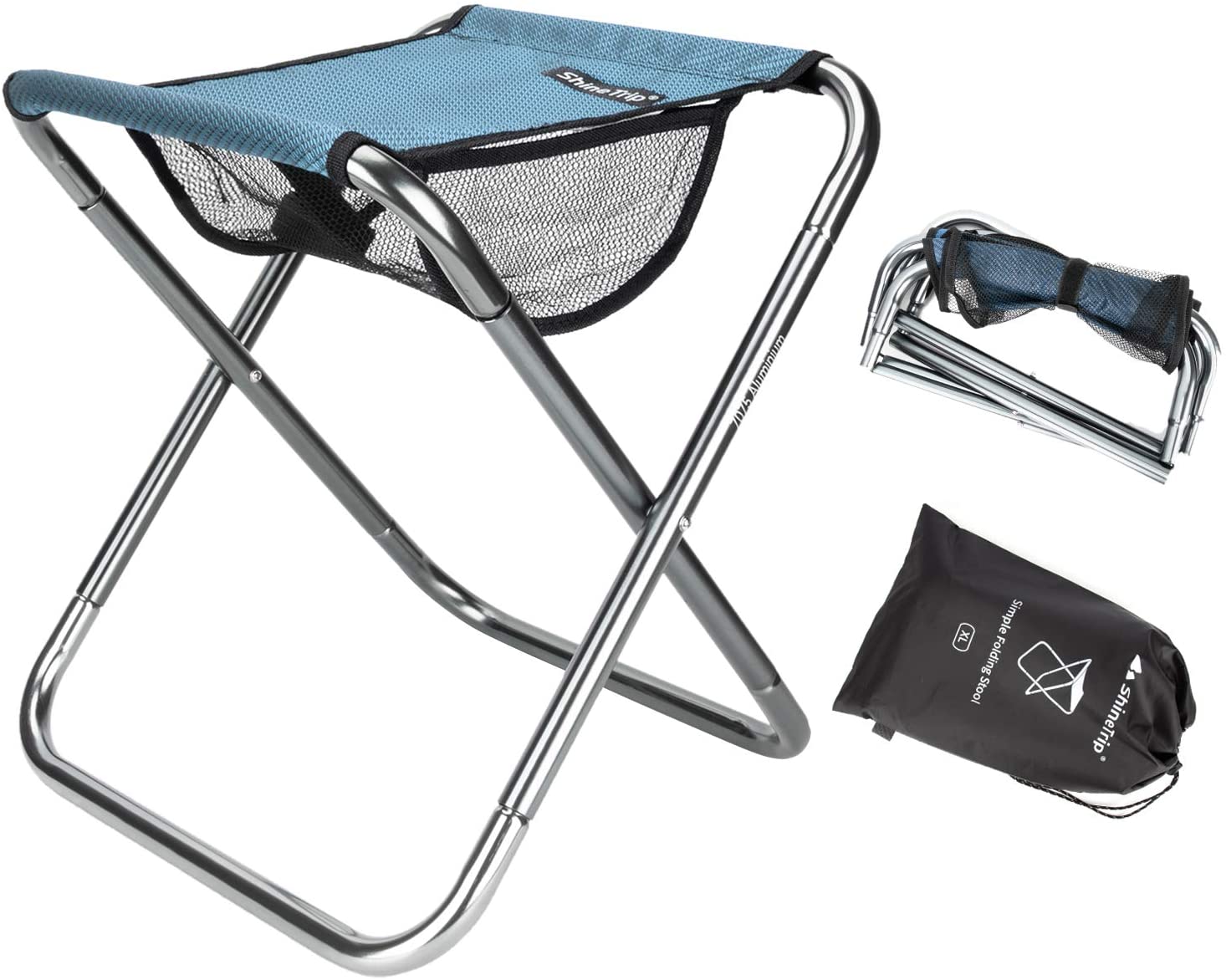 Folding Fishing Stool,Lightweight Camping Stools,Collapsible Portable