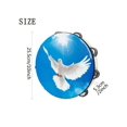 thumbnail image 2 of 1 Pc Tambourine 6 Inch 8 Inch 10 Inch Hand Held Wood Tambourine Metal Jingles Musical Educational Instrument Rhythm Percussion Tambourine For KTV, Par, 2 of 5