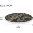 thumbnail image 3 of GZHJMY Brown Marble Style Coasters, Absorbent Coasters for Drinks Ceramic with Cork Back Coasters, No Holder, Unique Present for Men Women Bar Housewarming Party Home Decor, Set of 4, 3 of 5