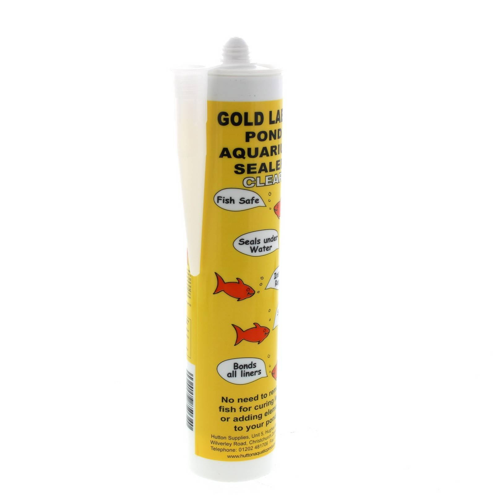 Clear Underwater Sealant 9.5 Fl Oz, Clear Gold Label Koi Pond and