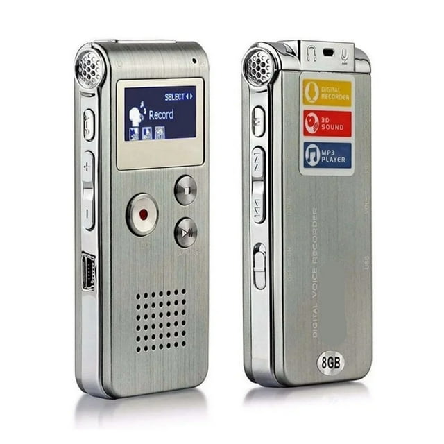 Voice Recorder MP3 Player Sound Recorder Professional USB Flash Drive Recording Dictaphone ,Portable
