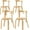 Natural, variant on Wooden Chair, Chair for Table, Stackable Chairs, Wooden Furniture for Family/Playroom/Classroom(Set of 4- )