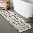 thumbnail image 2 of Cartoon Tractors Windmills Light Gray Pattern Bathroom Rugs Mat,Non Slip Microfiber Bathroom Rug,Rubber Backing,Soft Bathroom Mats for Bathroom Floor,Tub and Shower,47x17in(120x43cm), 2 of 4