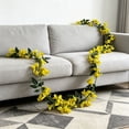 thumbnail image 5 of Dvumao 67 in Artificial Bougainvillea Flower Garland, Silk Faux Hanging Vine for Outdoor Porch, 5 of 6