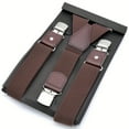 thumbnail image 2 of CNKOO 1  37-Inch  Men‘S Suspenders with Three Clips for Hanging Pants  Suitable for Heavy People  Adult Suspenders for Western Pants  Suspender for a Suit Shirt  Elastic And Non-Slip Susp, 2 of 6