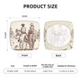 thumbnail image 6 of Daiia Cowboys Riding Horses Stretch Individual Couch Cushion Slipcovers Reversible Cushion Protector Slipcovers Sofa Cushion Protector Covers Milk Silk-16.9in, 6 of 9