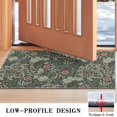 thumbnail image 3 of Green Pioneer Flower Pattern Door Rugs,Washable Non Slip Door Mats Indoor,Decorative Door Mats,Entry Mat Indoor for Entrance,Bedroom,Kitchen,Bathroom,17"x30", 3 of 6