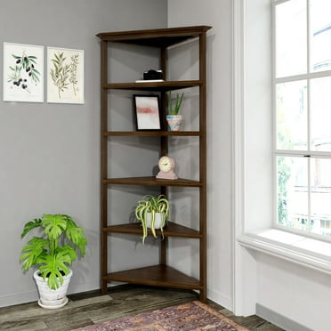 Sauder Edge Water Library Bookcase With, Sauder Edge Water Library Wall Bookcase In Antiqued Paints