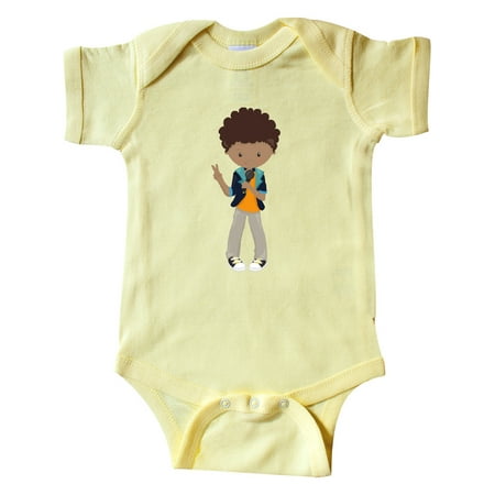 

Inktastic African American Boy Rock Boy Singer In A Band Gift Baby Boy Bodysuit