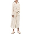 thumbnail image 2 of Lubelski Women Winter Soft Thick Warm Long Bath Robe Home Gown Sleepwear, 2 of 6