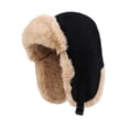 thumbnail image 2 of Gorro de invierno a prueba de viento para patinaje, ciclismo al aire libre y esquí para adultos. Negro, 2 of 9
