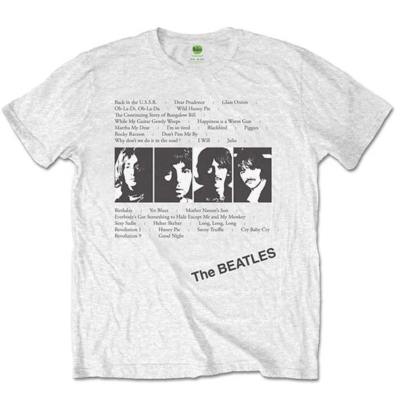 Men's Beatles Here Comes The Sun Slim Fit T-shirt Black Back Print