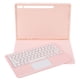 thumbnail image 2 of Funda para teclado de 12,4 pulgadas, 3 soportes de ajuste, funda para teclado rosa desmontable con teclado inalámbrico para S8 S7 FE 2021 S7 Plus Touch, 2 of 5