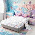 thumbnail image 3 of Manfei Rainbow Axolotl 7 Pieces Full Size Bedding Sets,Animals Print Full Size Bed in a Bag,Colorful Stars Reversible, 3 of 7