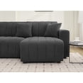 thumbnail image 5 of Modern Plush Lamb Wool Right Facing Sectional Sofa 220×80×75cm with Chaise, 5 of 14
