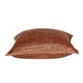 thumbnail image 5 of Parkland Collection Delphi Orange Solid Quilted Throw Pillow, 5 of 6