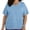 Light Blue, variant on Scrubs Tops for Women Tshirts with Pocket Plus Size Women's Fashion Pullover Short Sleeve Pocket Care Worker Uniform T-shirt V-neck Top Shirt Wine 4X