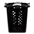 thumbnail image 6 of (2 pack) Home Logic 2 Bushel Lamper Plastic Laundry Basket with Silver Handles, Black, 6 of 8