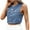 #117-Blue, variant on YUNAFFT Button-Up Denim Vest with Dual Pockets Sleeveless Washed Jean Jacket for Women
